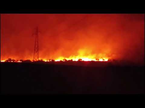 Incendio sulla Murgia tra Andria e Minervino: vigili del fuoco al lavoro
