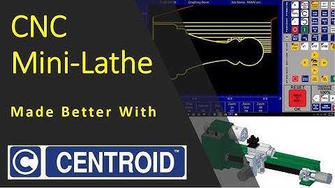 Grizzly G0765 Mini-Lathe CNC Conversion:  Upgraded from Mach3 to  Centroid Acorn CNC12