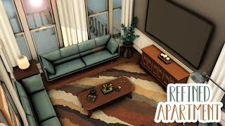 Refined Apartment 💻🤍...(Sims 4 Speed Build)
