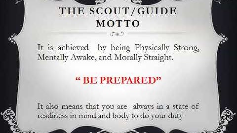 Scout and Guide- Fundamentals