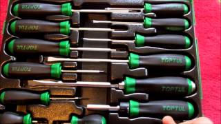 TOPTUL Tools: 20 piece Screwdriver set REVIEW