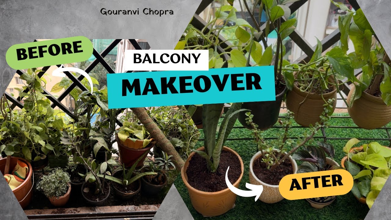 It took me 3 days to transform my Balcony |Balcony Makeover | Mumbai Small Balcony Transformation |