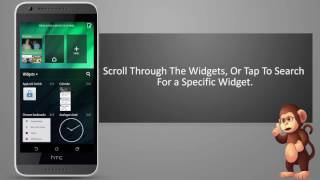 How To Add a widget to your Home screen On HTC Mobile  phones user guide support screenshot 2