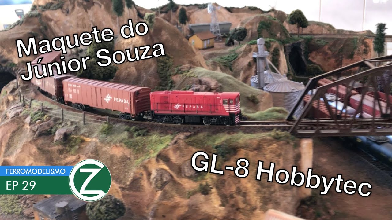 GL-8 Hobbytec na Maquete do Júnior Souza | Ferromodelismo Ep. 29