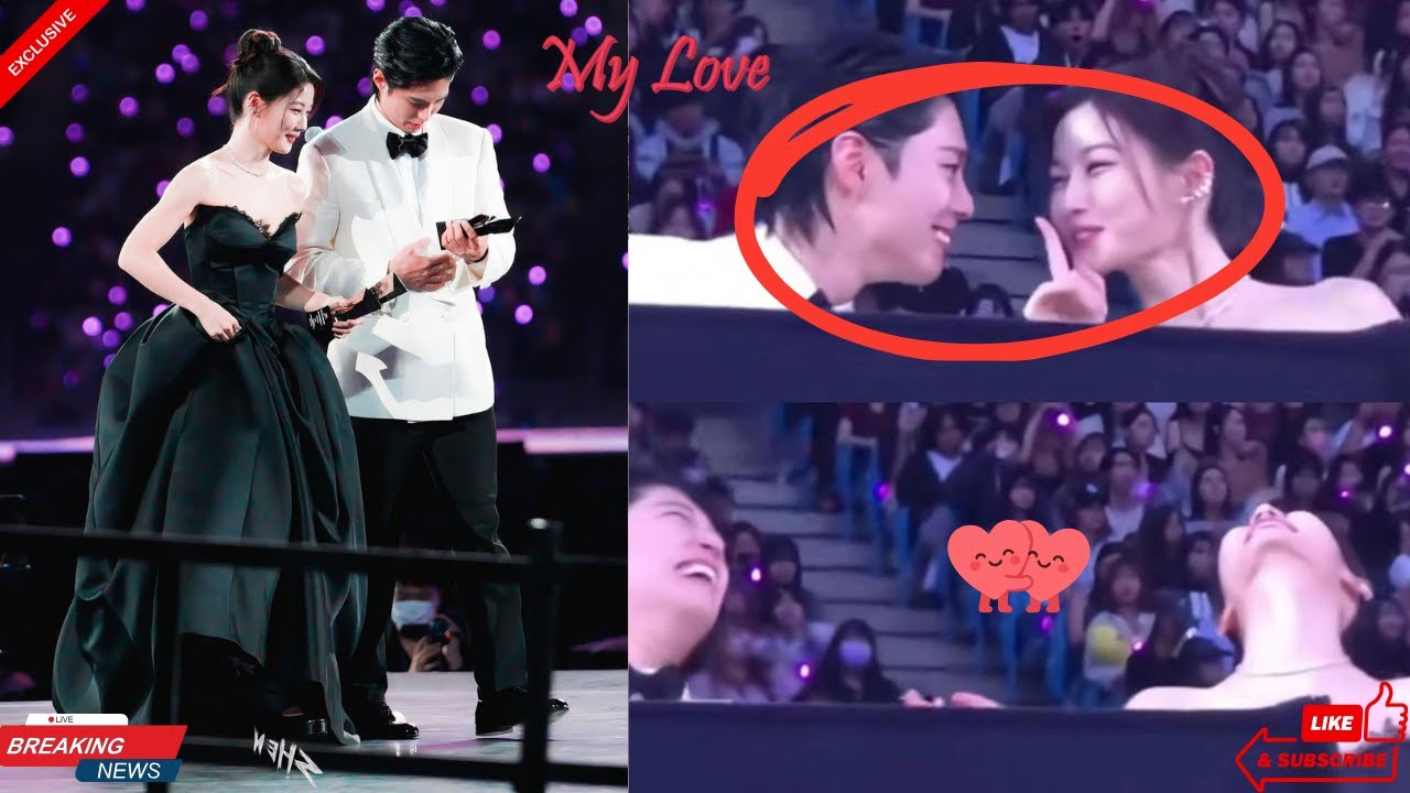 Пак Бо Гом говорит: «Я люблю тебя», но Ким Ю Чжон прикладывает палец к губам и говорит: «Тсс!»