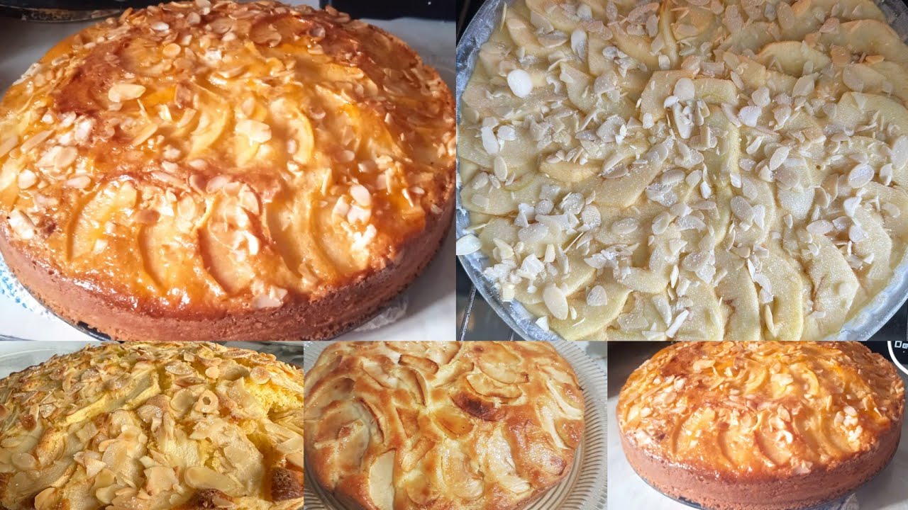 كيكة تفاح او الحامض كتجي هشيشة او كاتهبل غاتولي هيا المعتمدة عندك🥧🍎🍋🍯