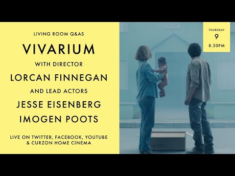 LIVING ROOM Q&As: Vivarium with Jesse Eisenberg, Imogen Poots and Lorcan Finnegan