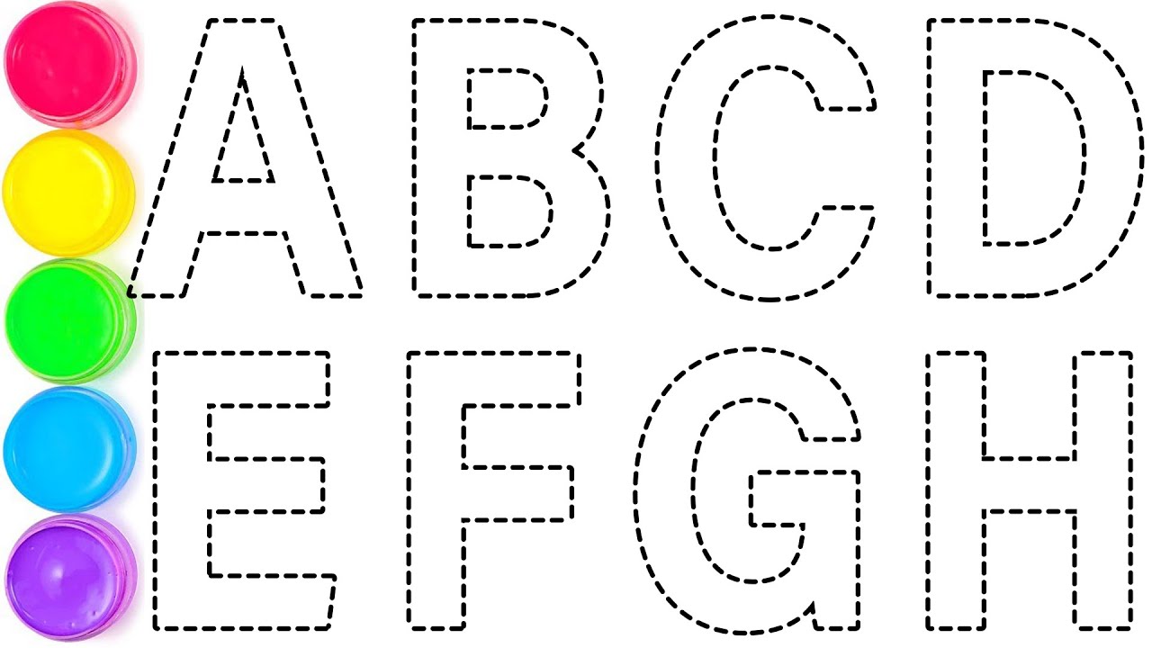 ABCDEFGHIJKLMNOPQRSTUVWXYZ, 1234567890 for Kids, Easy Draw and Paint Alphabet A to Z, KS ART