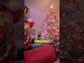 Her Parents Christmas Tree Turns On With A Magic Wand #shorts