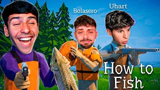 I played the FISHING GTA with FRIENDS 🎣 | How to Fish screenshot 2