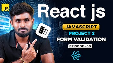 React Js Series for Beginners தமிழில் 60 : Project 2 Form Validation | in தமிழ்