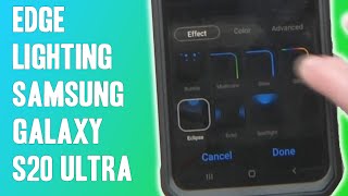 Customize Edge Lighting on Samsung Galaxy S20 Ultra screenshot 1