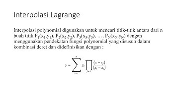 Interpolasi kuadratik lagrange menggunakan Matlab