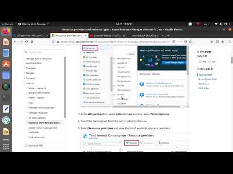 Azure Resource Providers and Deployment Models, register new Resource Providers Via Azure Portal