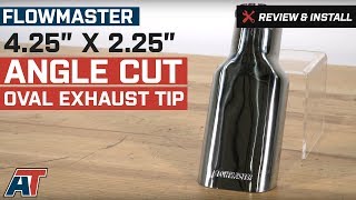 1997-2018 F150 Flowmaster 4.25" x 2.25" Angle Cut Oval Exhaust Tip Review & Install
