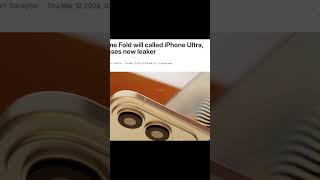 iPhone Fold - It's Better Than Samsung Wider Fold? #shorts
