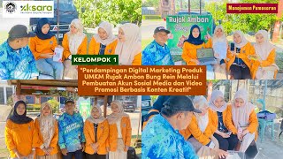 Pendampingan Digital Marketing UMKM Rujak Ambon Bung Rein melalui Sosial Media dan Video Promosi