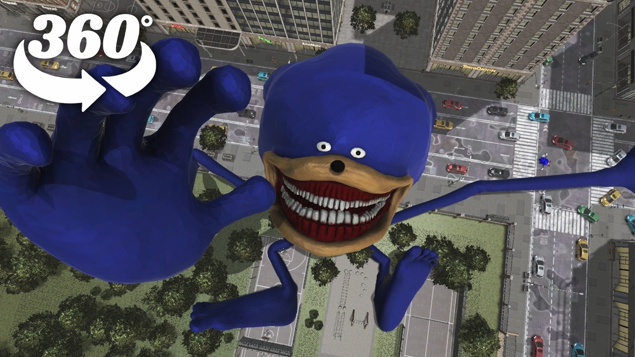 Shin Sonic Tapes Attacks the City ! 360° VR