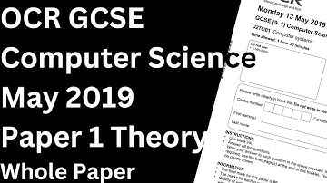 Ace that Paper with Practice through the 2019 Paper 1 Theory for OCR GCSE