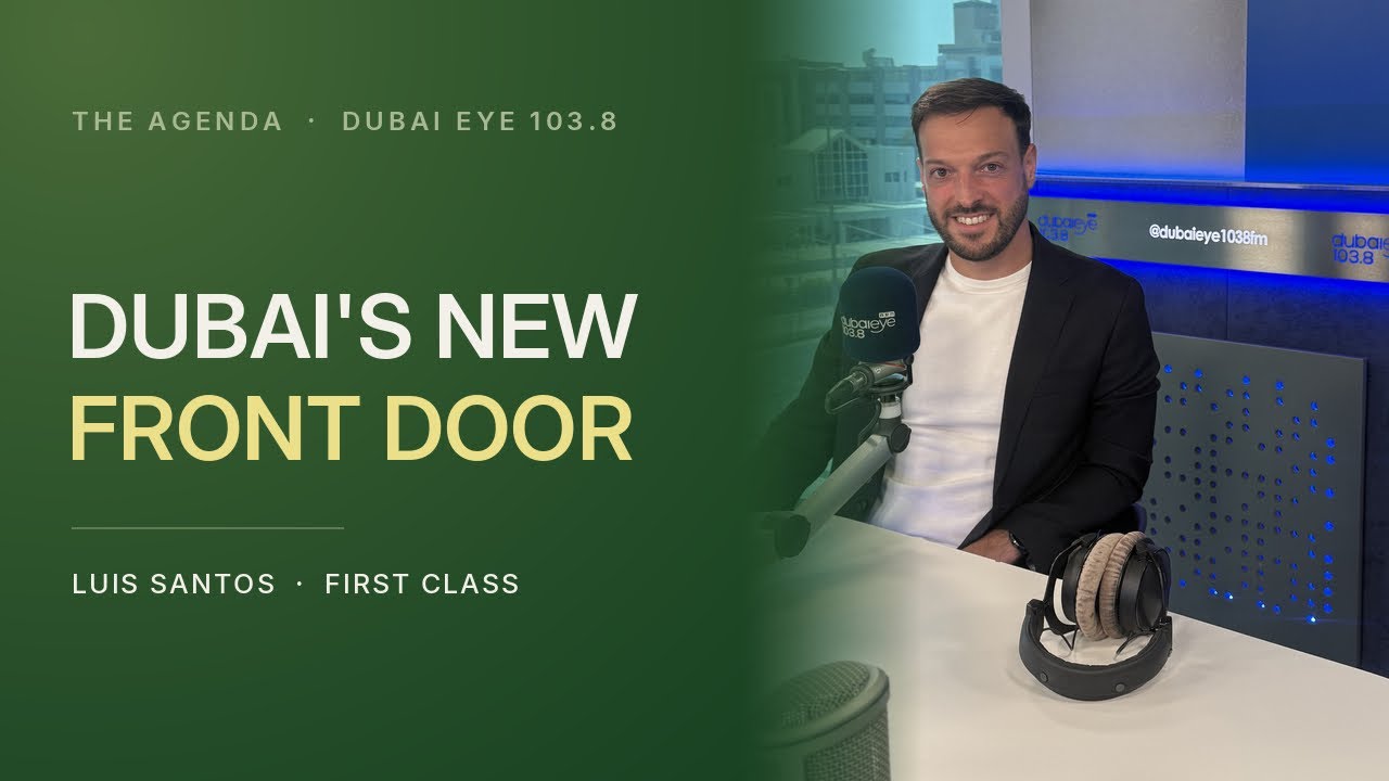 The Agenda, Dubai Eye 103.8, in studio with Katie Chambers
