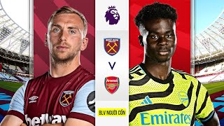 Trực tiếp West Ham vs Arsenal l BLV Người Cồn | Bình luận Radio | VeboTV - 90PhutTV