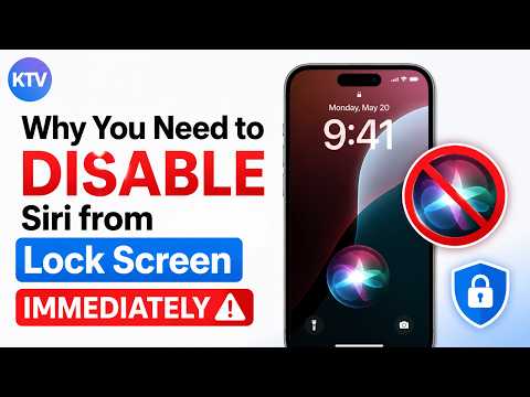 Why You Need to DISABLE  Siri from Lock Screen IMMEDIATELY