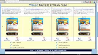 Power of Attorney Form Vermont