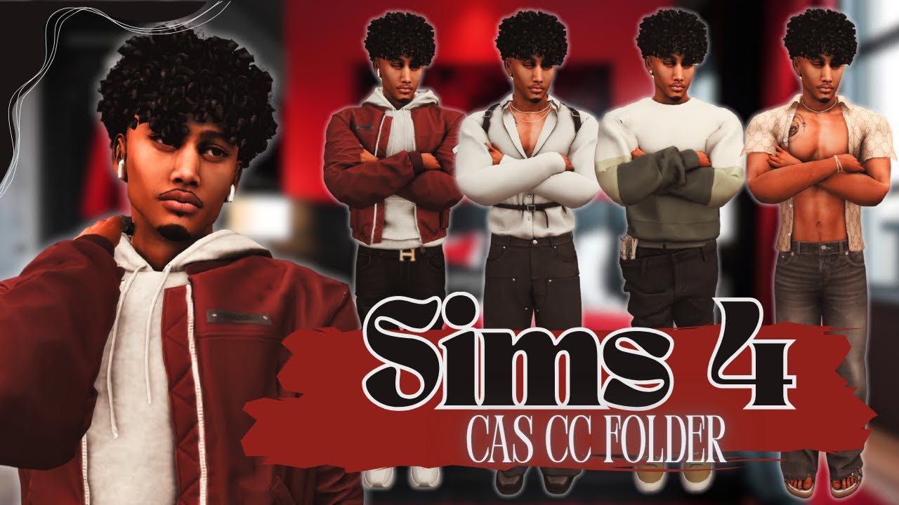 The Sims 4 || CAS Sim & CC Folder || Hair & Clothes CC - YouTube