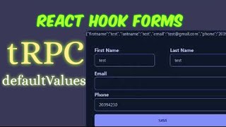 React Hook Forms in T3 Stack with Default Values and tRPC Prisma Update Query