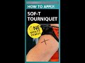 How to Apply the Sof T Tourniquet | One Minute Demos | YouTube Shorts