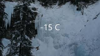 Johnston Canyon ice climbing/ Banff National Park/ Winter #Alberta #Canada
