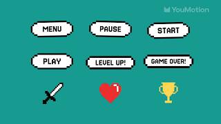 Free Pixel Game UI & Retro Icons (Ae) | 8-Bit Icon Pack for After Effects screenshot 5