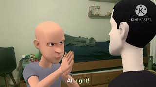 Classic Caillou gets The Banana Splits Movie on DVD/Invites his Friends/Grounded