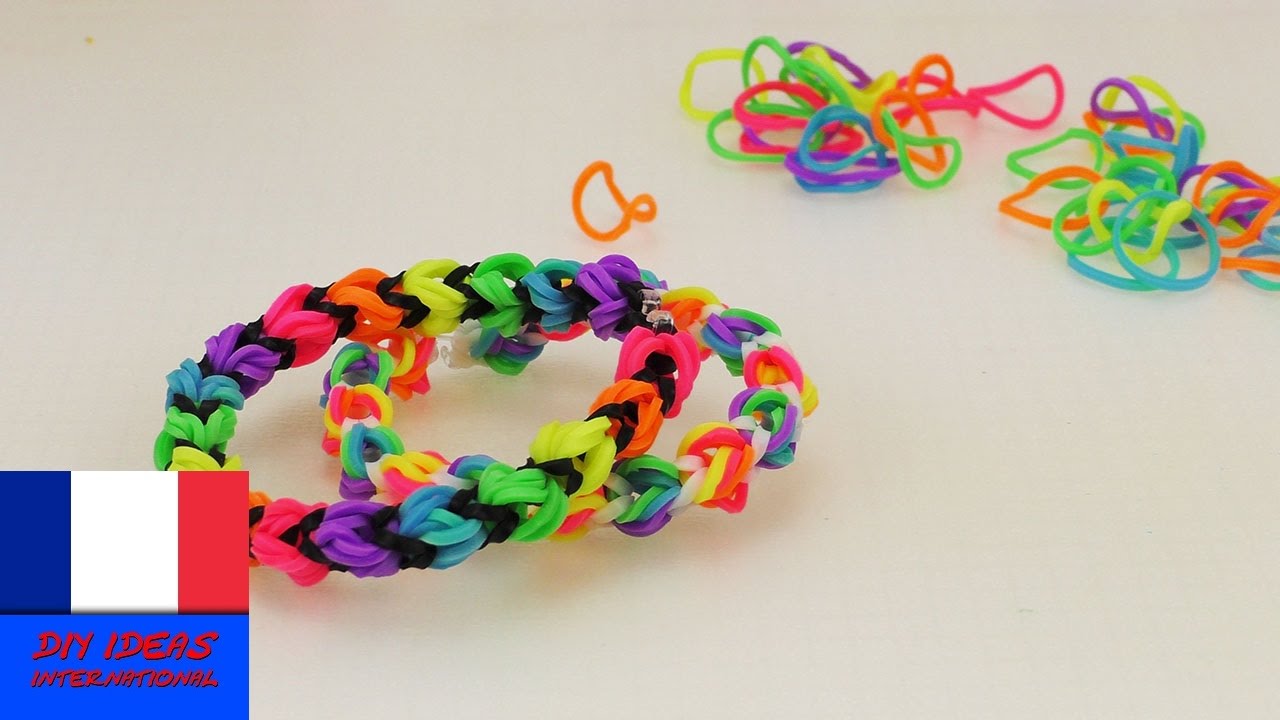 Comment faire un bracelet Rotini avec des élastiques sans machine  Comment  faire des bracelets, Faire des bracelets, Bracelet elastique tutoriel