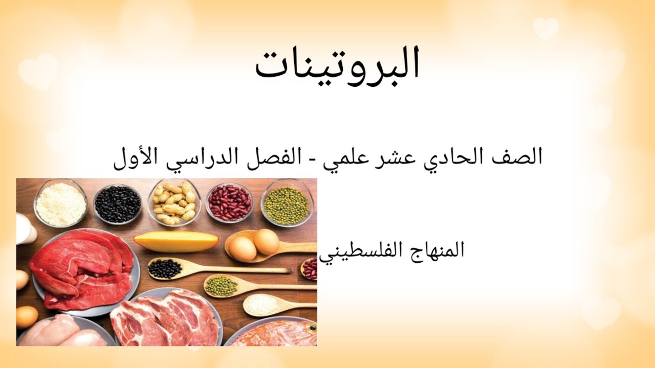 #البروتينات#المركبات العضوية#حادي عشر علمي#المنهاج الفلسطيني الجديد#