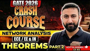 GATE 2026 Crash Course | Network Analysis | Theorems | Aditya Kanwal Sir