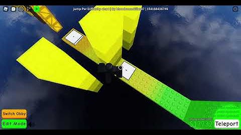Obby Creator - Jump Per Difficulty chart