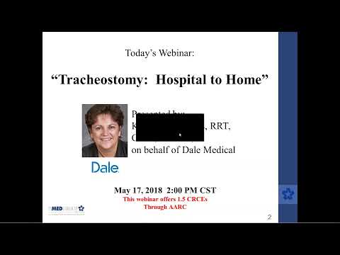 Tracheostomy Care : Hospital to Home webinar