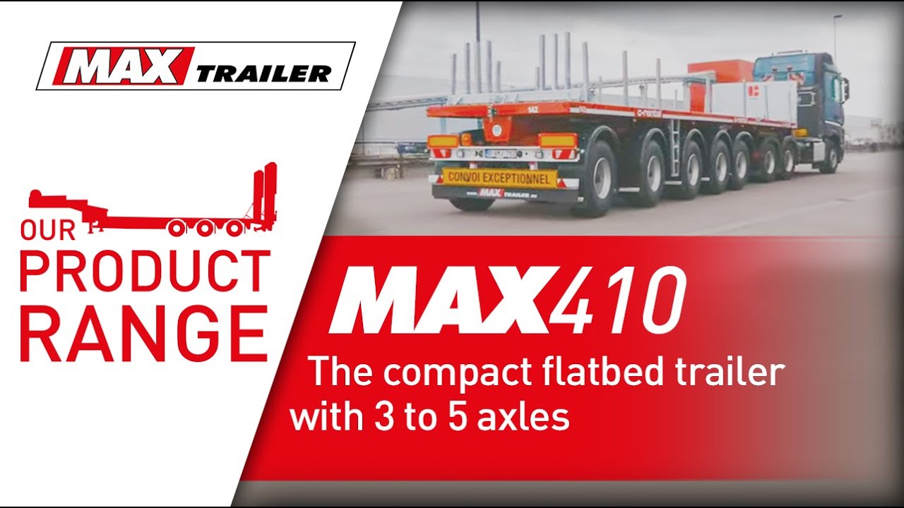 MAX410 - The transport solution to move counterweights and crane elements