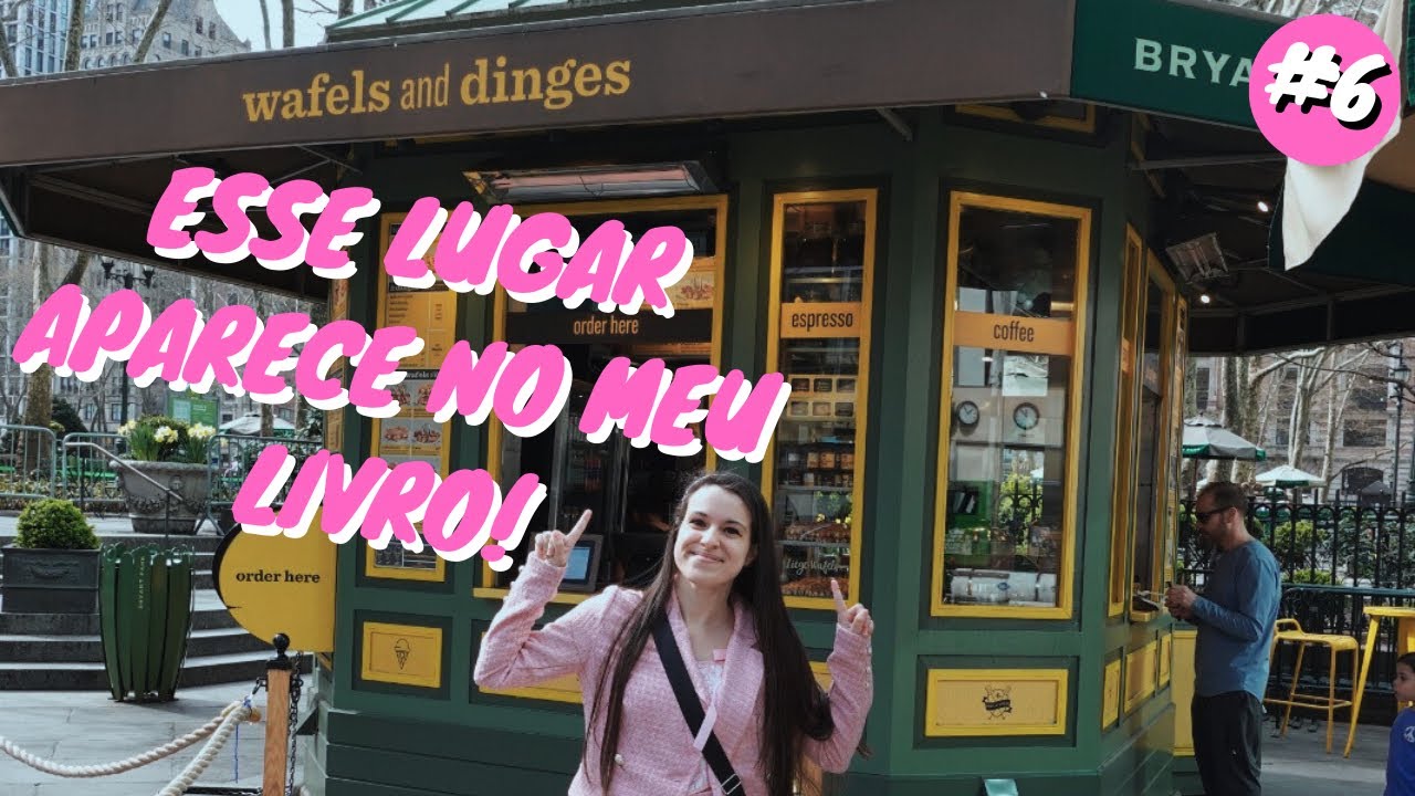 UM CAFÉ DA MANHÃ DIRETAMENTE DO MEU LIVRO NO BRYANT PARK | WAFELS AND DINGES #6 | EDUDA