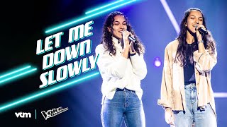 Marysé \u0026 Isabeau - 'Let Me Down Slowly' | The Blind Auditions | The Voice van Vlaanderen | VTM