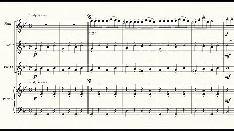 Minka - play along with a virtual ensemble (Flute 1)