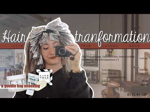 HAIR TRANSFORMATION VLOG: Live True London Soho, Finally Going Blonder & Goodie Bag Unboxing!!