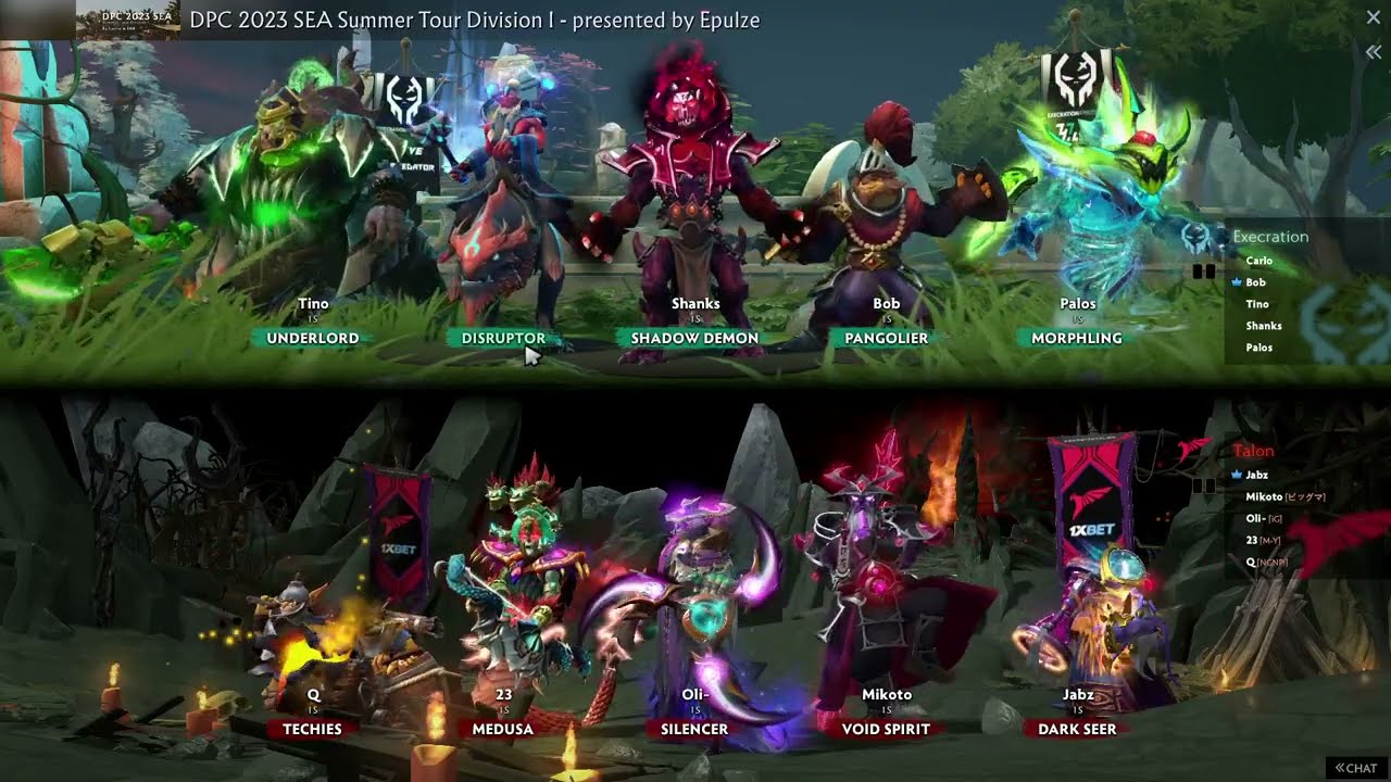 talon vs execration GAME 1(BO3) Tour3 DPC