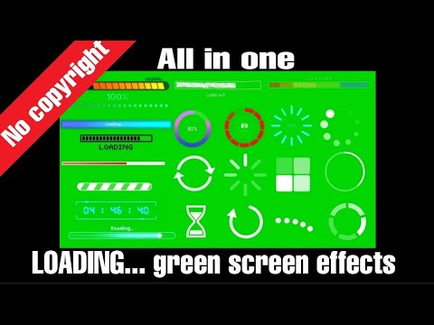 Free Green screen Loading effects | No Copyright |  Best loading templates for Yotubers