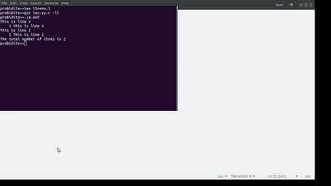 Writing our First Lex Program