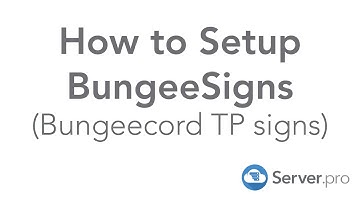 How to Setup Bungeecord TP Signs with BungeeSigns - Minecraft Java