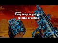 How to easily get ur weapon to prestige max