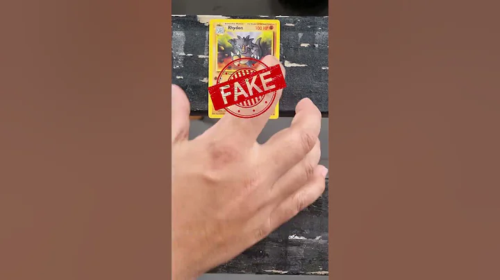 Can you spot the fake Pokémon card in 5 seconds?⌚ #shorts #pokemoncards #pokemon #fake