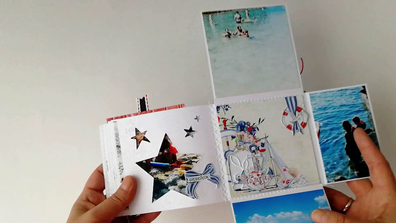 Scrapbook mini album - Mintay Papers Marina collection